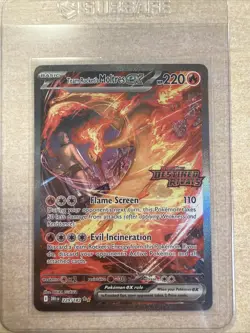 Pokemon TCG Team Rockets Moltres EX Destined Rivals Card 229/182 SIR Stamped - Image 1