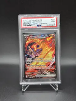 Pokemon TCG Team Rockets Moltres EX Holo Card 229/182 SIR - PSA 9 - Image 1