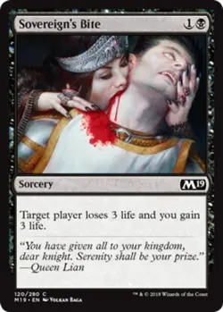 x4 Sovereign's Bite - Core Set 2019 (M19) - NM - MTG - Image 1