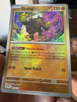 Okidogi (Master Ball) 057/131 SV: Prismatic Evolutions Rare Holo Pokemon Card - Image 1