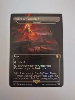 Magic the Gathering: Lord of the Rings Valley of Gorgoroth Foil Card NM - Image 1