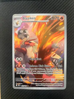 Blaziken 192/182 Illustration Rare Pokemon Card - SV Destined Rivals Set - NM - Image 1