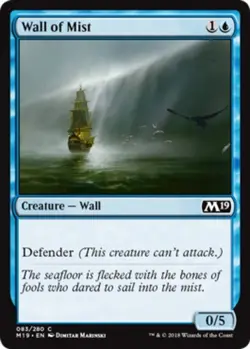 x4 Wall of Mist - Core Set 2019 (M19) - NM - MTG - Image 1