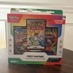 Pokemon TCG First Partner Illustration Collection Series 1 2 Packs 3 Cards EN - Image 1