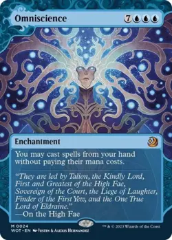 MTG English Omniscience NM Normal Wilds of Eldraine: Enchanting Tales - Image 1
