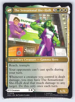 Jennifer Walters 18 Mythic Marvel Super Heroes Magic: The Gathering Near Mint - Image 2