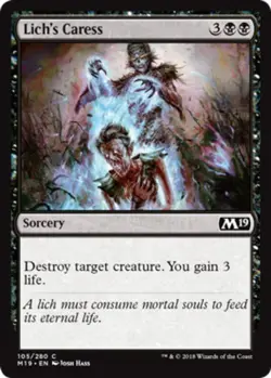 x4 Lich's Caress - Core Set 2019 (M19) - NM - MTG - Image 1