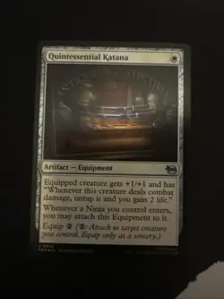 Quintessential Katana (Foil) 0023 Teenage Mutant Ninja Turtles MTG (Uncommon) Wh - Image 1