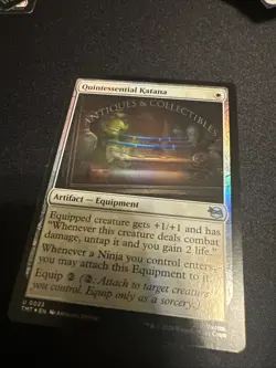 Quintessential Katana (Foil) 0023 Teenage Mutant Ninja Turtles MTG (Uncommon) Wh - Image 2