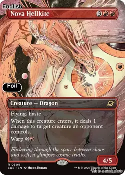 Nova Hellkite (Borderless) EN [EOE - 309] - NM [Foil] TCG MTG - Image 1