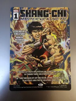 Magic the Gathering #396 Shang-Chi Master of Kung Fu Borderless Foil NM/M - Image 1