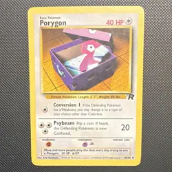 Wizards of the Coast Porygon 48/82 Team Rocket Uncommon 40 HP Eng Regular 1st Ed - Image 1