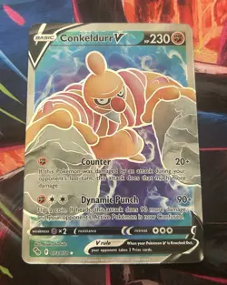 Pokemon TCG Conkeldurr V (Full Art) Pokemon GO 073/078 Holo Ultra Rare NM - Image 1
