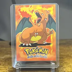 1999 Pokemon Topps Charizard E6 of 12 Movie Edition Stage 3 Regular Blue Label - Image 3