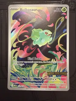 2026 Pokemon Mega Evolution Bulbasaur 133/132 Illustration Rare Stamped EX - Image 1