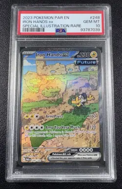 Pokemon Iron Hands ex Special Illustration Rare SIR 248/182 PSA 10 GEM MINT - Image 1