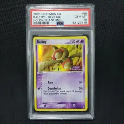 2006 Pokemon BALTOY 59/110 [Reverse Holo] [EX Holon Phantoms] Gem Mint PSA 10 💎 - Image 1