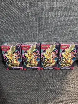 Pokemon TCG Mega Evolution Ascended Heroes Booster Bundle 4 Boxes English 6+ - Image 1