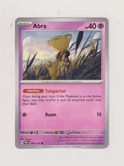 Abra - Pokemon 2024 - Twilight Masquerade - 080 / 167 - Image 1