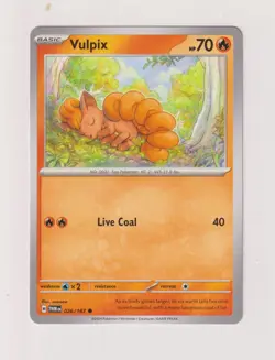 Vulpix - Pokemon 2024 - Twilight Masquerade - 026 / 167 - Image 1