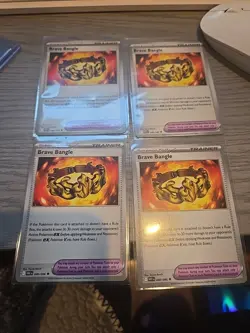 3x Brave Bangle 080/086 Pokemon White Flare Regular English - PLAYSET - NM/M - Image 1