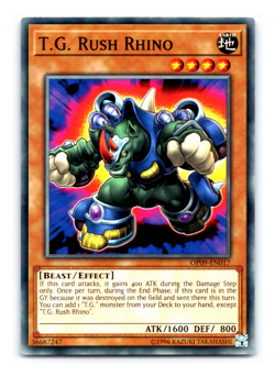 T.G. Rush Rhino - OP09-EN017 - Common - Yugioh - Image 1