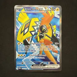 Tapu Koko ex 222/182 SV04: Paradox Rift Holo Scarlet & Violet Pokemon - Image 1