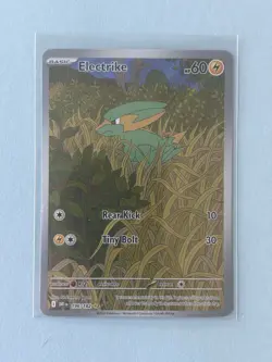 Pokemon TCG Electrike 196/182 Illustration Rare Holo Sv10: Destined Rivals NM - Image 1