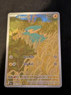 Pokemon TCG Electrike 196/182 Sv10: Destined Rivals Illustration Rare Holo - Image 1