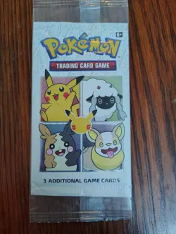 Pokemon SEALED 25th Anniversary General Mills Pokemon Cereal 3-Card Booster Pack - Image 1