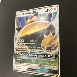 💥 2016 Pokemon JUMBO Snorlax GX Oversized Promo Card SM05 Full Art Holo - Image 2