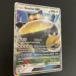 💥 2016 Pokemon JUMBO Snorlax GX Oversized Promo Card SM05 Full Art Holo - Image 3