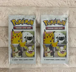 Pokemon TCG GENERAL MILLS 25th Anniversary 3 Card Packs Promo Lot of 2 Sealed - Image 1