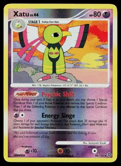 Pokemon Card Secret Wonders Xatu 44/132 Rare Reverse Holo - Image 1