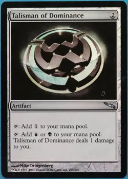 Talisman of Dominance FOIL Mirrodin PLD Artifact Uncommon CARD (520512) ABUGames - Image 1