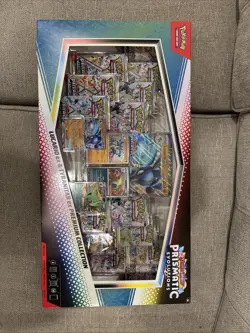 Pokemon TCG Prismatic Evolutions Lucario Ex + Tyranitar Ex Premium Collection - Image 1