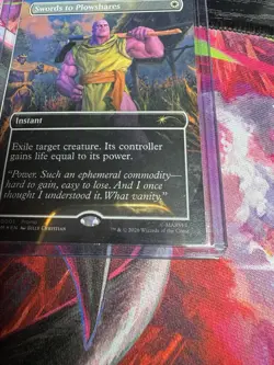 MTG Swords to Plowshares PSA Magazine Promo Marvel Thanos IN HAND - Image 4