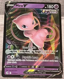 Mew V 113/264 Ultra Rare Fusion Strike Pokemon TCG NM/M - Image 1