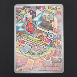 Pokemon TCG Card Rotom 197/182 Destined Rivals Illustration Rare - NM - Image 1