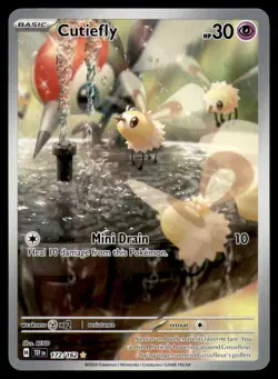 Cutiefly 172 162 Illustration Rare Temporal Forces Pokemon NM - Image 1