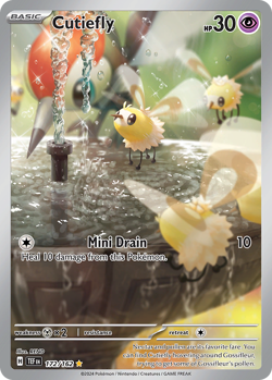 Cutiefly 172 162 Illustration Rare Temporal Forces Pokemon NM - Image 4