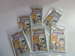 Sealed Pokemon 25th Anniversary General Mills Cereal Booster 6 Packs - Image 1