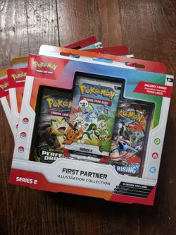 New Lot Of 3 Pokemon TCG Illustration Collection Series 2 In Hand - Image 1