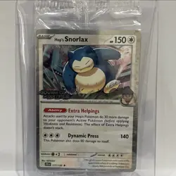 Pokemon TCG - Hop's Snorlax 117/159 - Journey Together Set Stamp Exclusive - Image 1