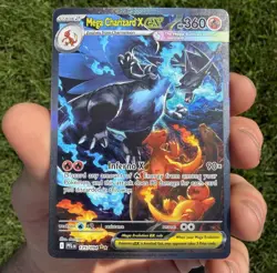 Pokemon Mega Charizard X ex 125/094 Phantasmal Flames SIR Full Art English LP - Image 1