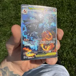 Pokemon Mega Charizard X ex 125/094 Phantasmal Flames SIR Full Art English LP - Image 2