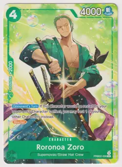 Roronoa Zoro PRB02-006 Welcome Pack NM One Piece TCG English - Image 1