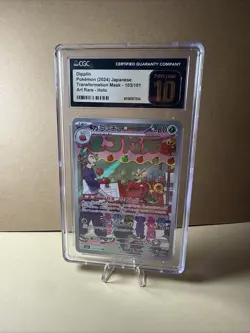 CGC 10 PRISTINE Pokemon Dipplin 103/101 Japanese Transformation Mask Art Rare - Image 3