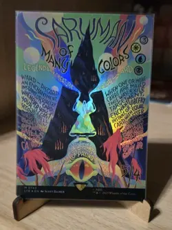 Saruman of Many Colors (Borderless Poster) - #743 Foil Near Mint MTG - Image 1
