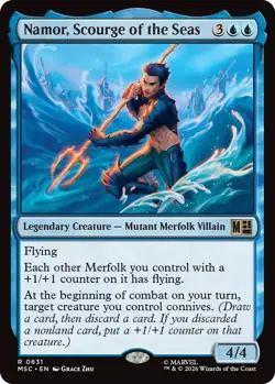 Mint/Near-Mint, English - 1 x MTG Namor, Scourge of the Seas - Foil Commander: M - Image 1